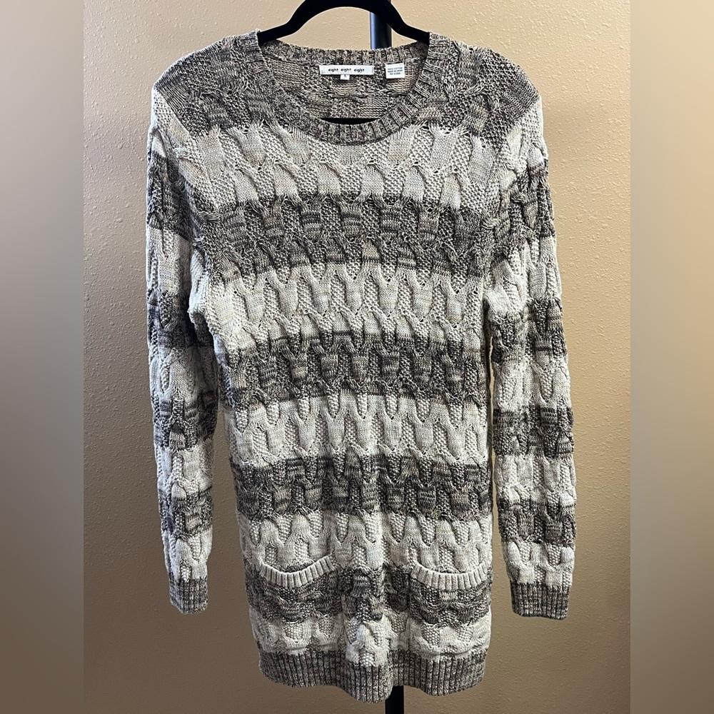 Eight Eight Eight Textured Tunic Sweater